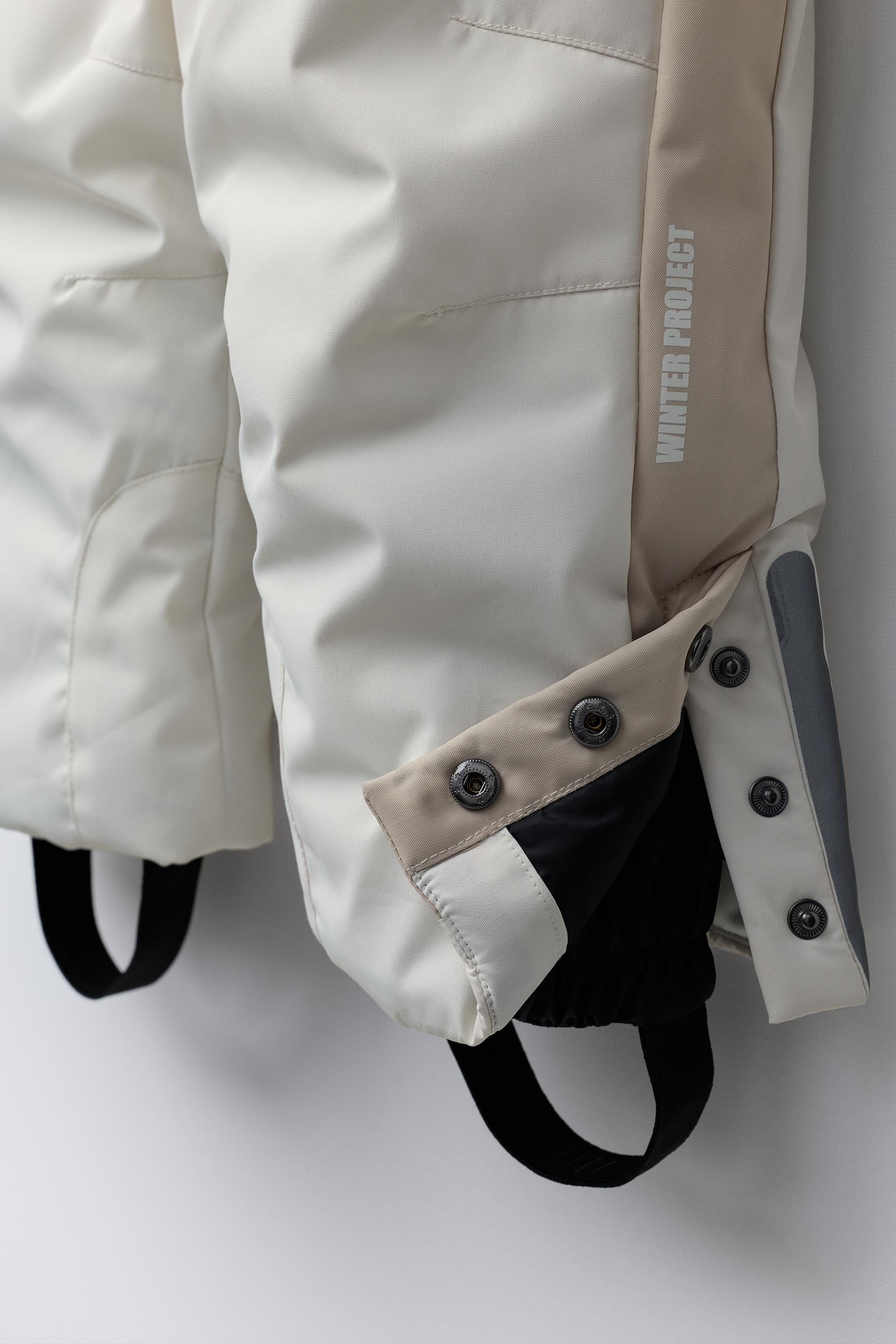 SALOPETTE LONGUE RÉSISTANTE À L'EAU ET AU VENT COLOR BLOCK